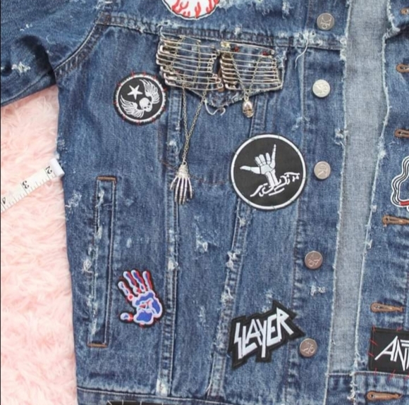 SOLD!!! Customized punkrock Calvin Klein Vintage y2k-trucker - Picture 7 of 16